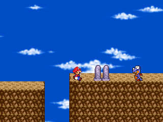 SM PC Challenge 3 also includes some levels in the desert. Screenshot from Super Mario PC Challenge 3