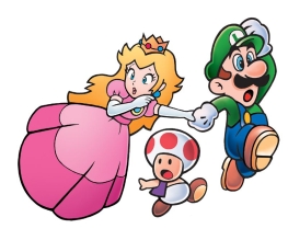Peach, Toad et Luigi dans Super Mario Bros. 2 Peach, Toad et Luigi